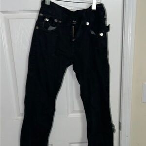 True Religion Straight Black Jeans